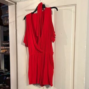 VENUS Vibrant Red Romper